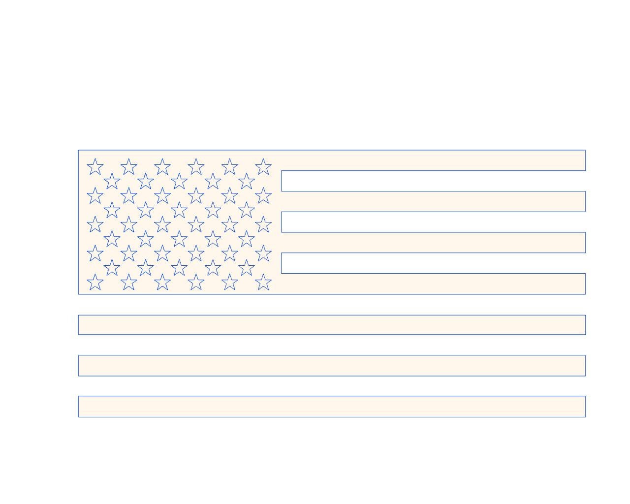 US Flag DXF file