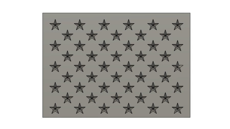 United States (US) Flag Union Jack 3D stl file for CNC router