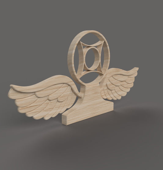 Navy Air Traffic Controller (AC) Rating Badge 3D stl file for CNC router