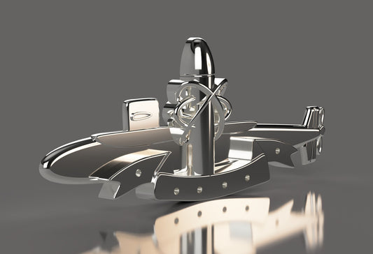 Navy SSBN Deterrent Patrol Insignia , 3D stl file for CNC router