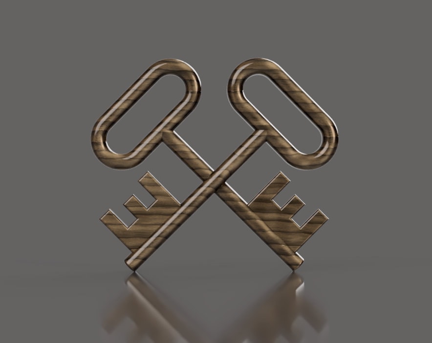 Navy Logistics Specialist (LS) Rating Badge 3D stl file for CNC router