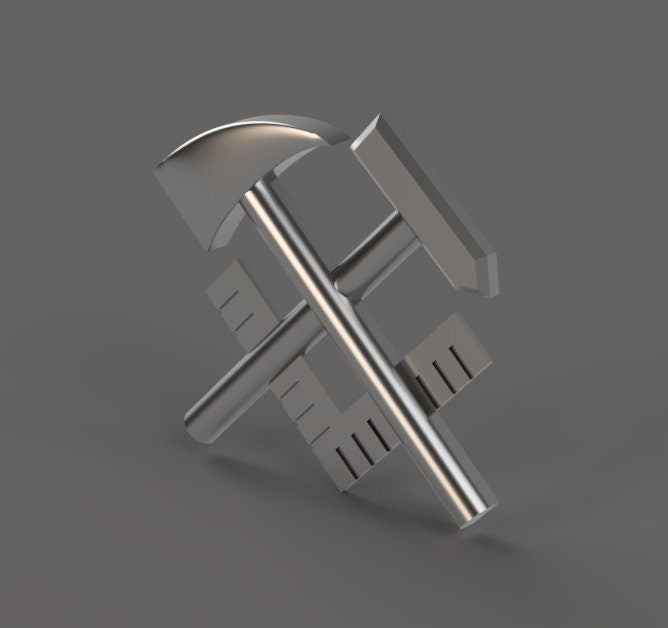 Navy Hull Technician (HT) Rating Badge 3D stl file for CNC router