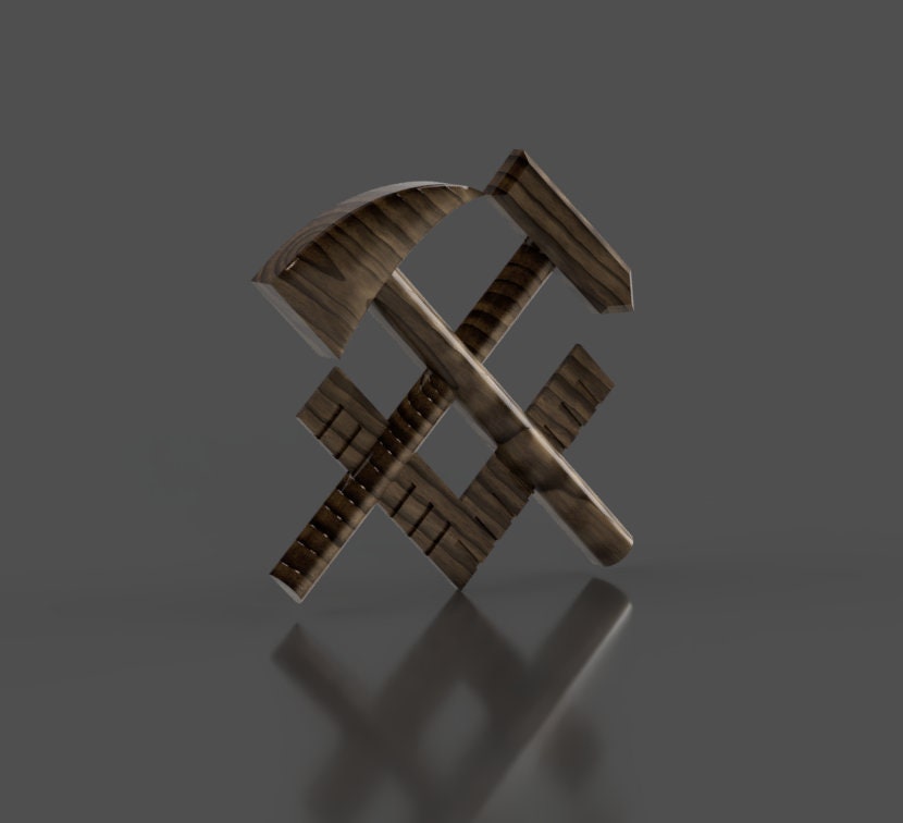 Navy Hull Technician (HT) Rating Badge 3D stl file for CNC router