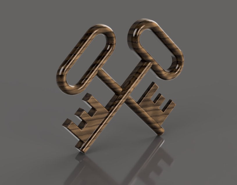 Navy Logistics Specialist (LS) Rating Badge 3D stl file for CNC router