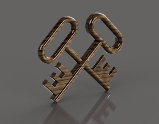 Navy Logistics Specialist (LS) Rating Badge 3D stl file for CNC router