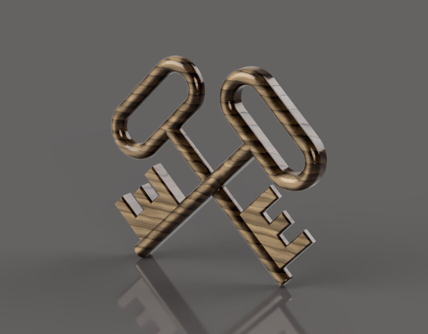 Navy Logistics Specialist (LS) Rating Badge 3D stl file for CNC router
