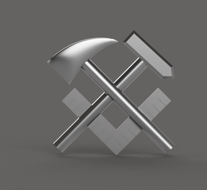 Navy Hull Technician (HT) Rating Badge 3D stl file for CNC router
