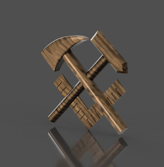 Navy Hull Technician (HT) Rating Badge 3D stl file for CNC router