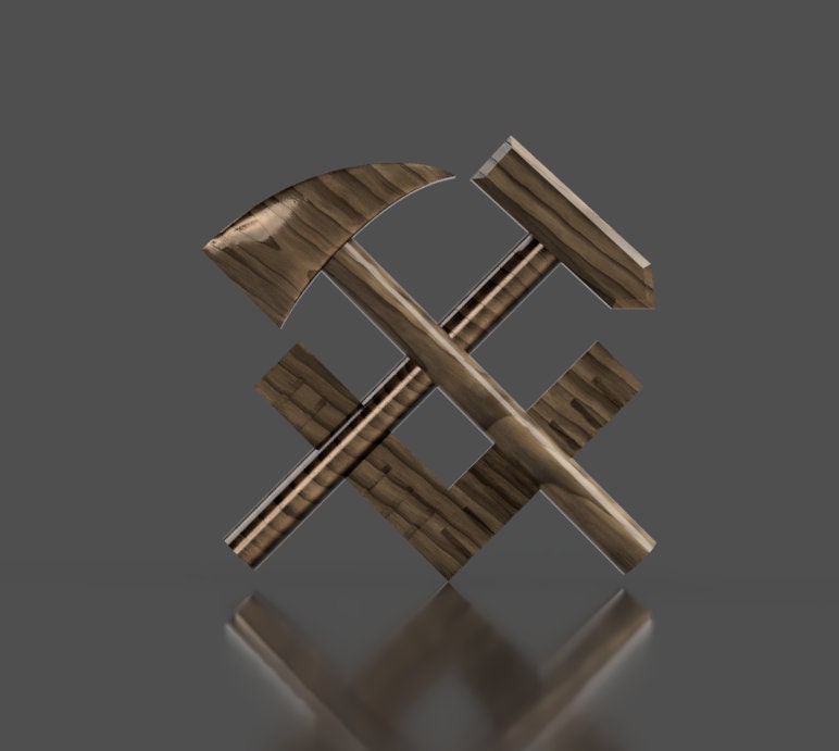 Navy Hull Technician (HT) Rating Badge 3D stl file for CNC router