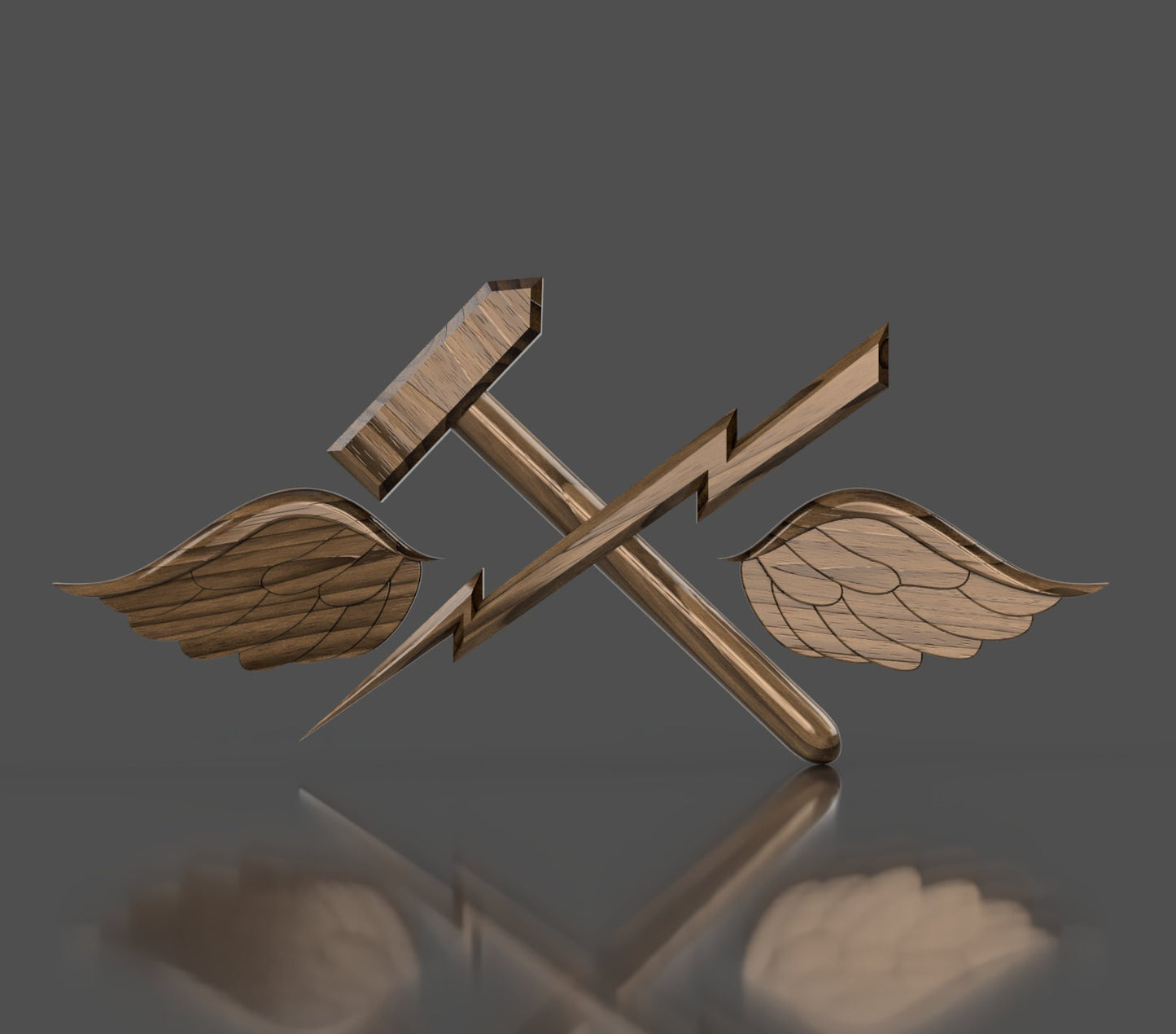 Navy Aviation Support Equipmentman (AS) Rating Badge 3D stl file for CNC router