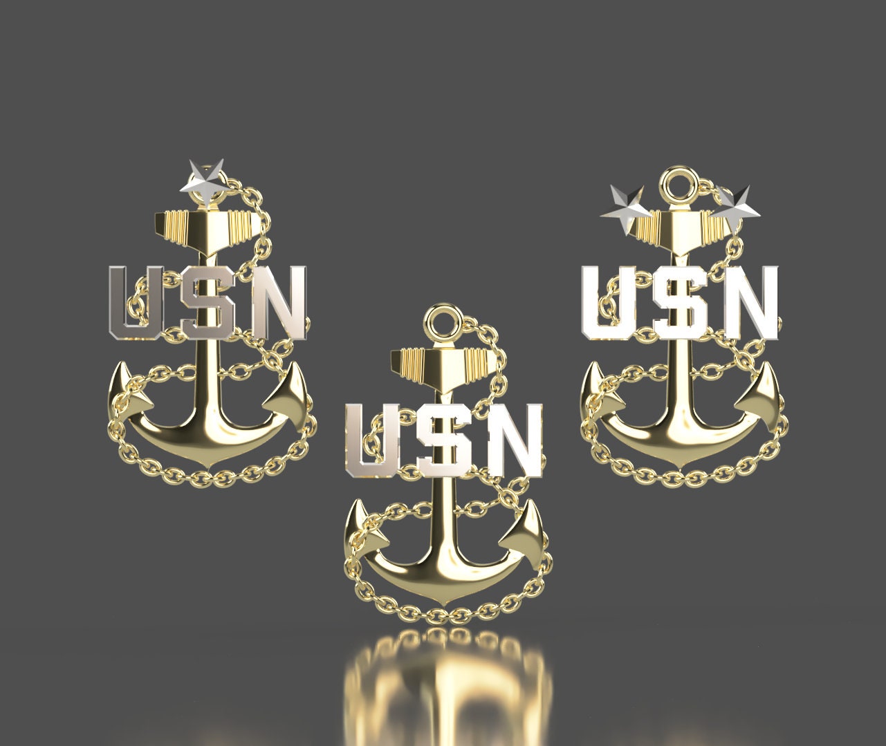 Navy Chief Petty Officer Insignia collection 3D stl file for CNC router
