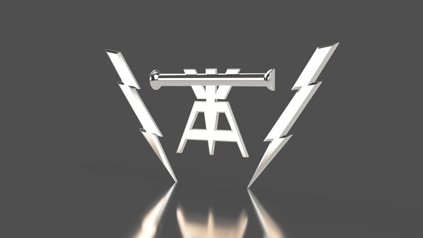 Navy Fire Controlman (FC) Rating Badge 3D stl file for CNC router