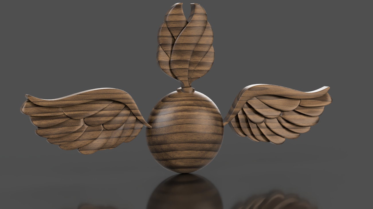 Navy Aviation Ordnanceman (AO) Rating Badge 3D stl file for CNC router