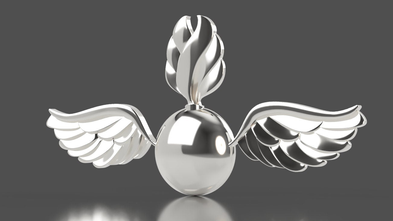 Navy Aviation Ordnanceman (AO) Rating Badge 3D stl file for CNC router