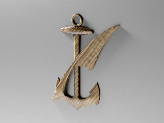 Navy Counselor (NC) Rating Badge stl file for CNC router