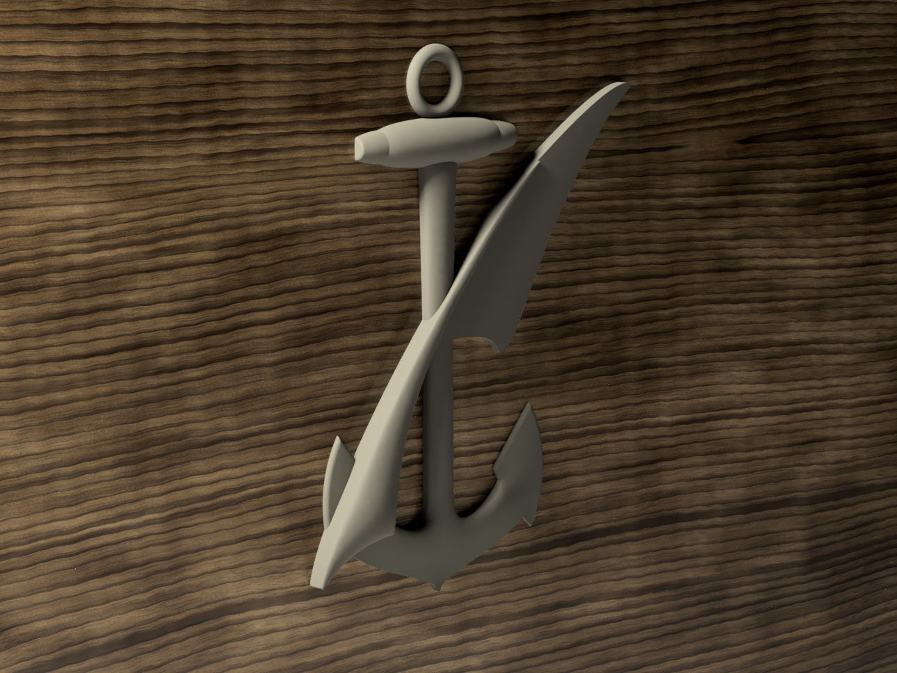Navy Counselor (NC) Rating Badge stl file for CNC router