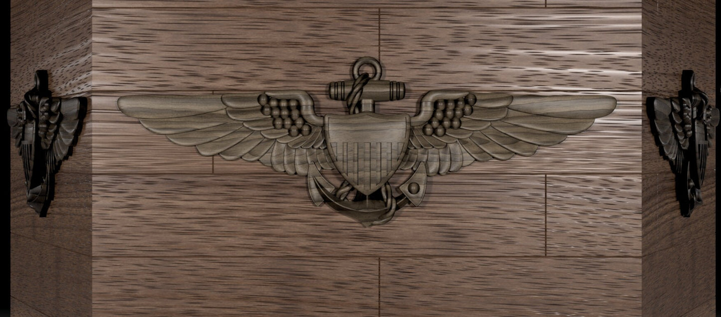 Naval Aviator insignia 3D stl file for CNC router