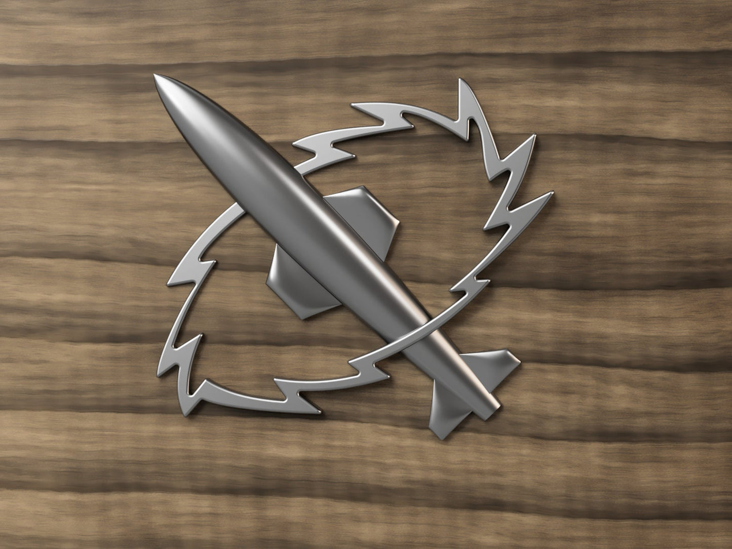 Navy Missile Technician (MT) Rating Badge stl file for CNC router