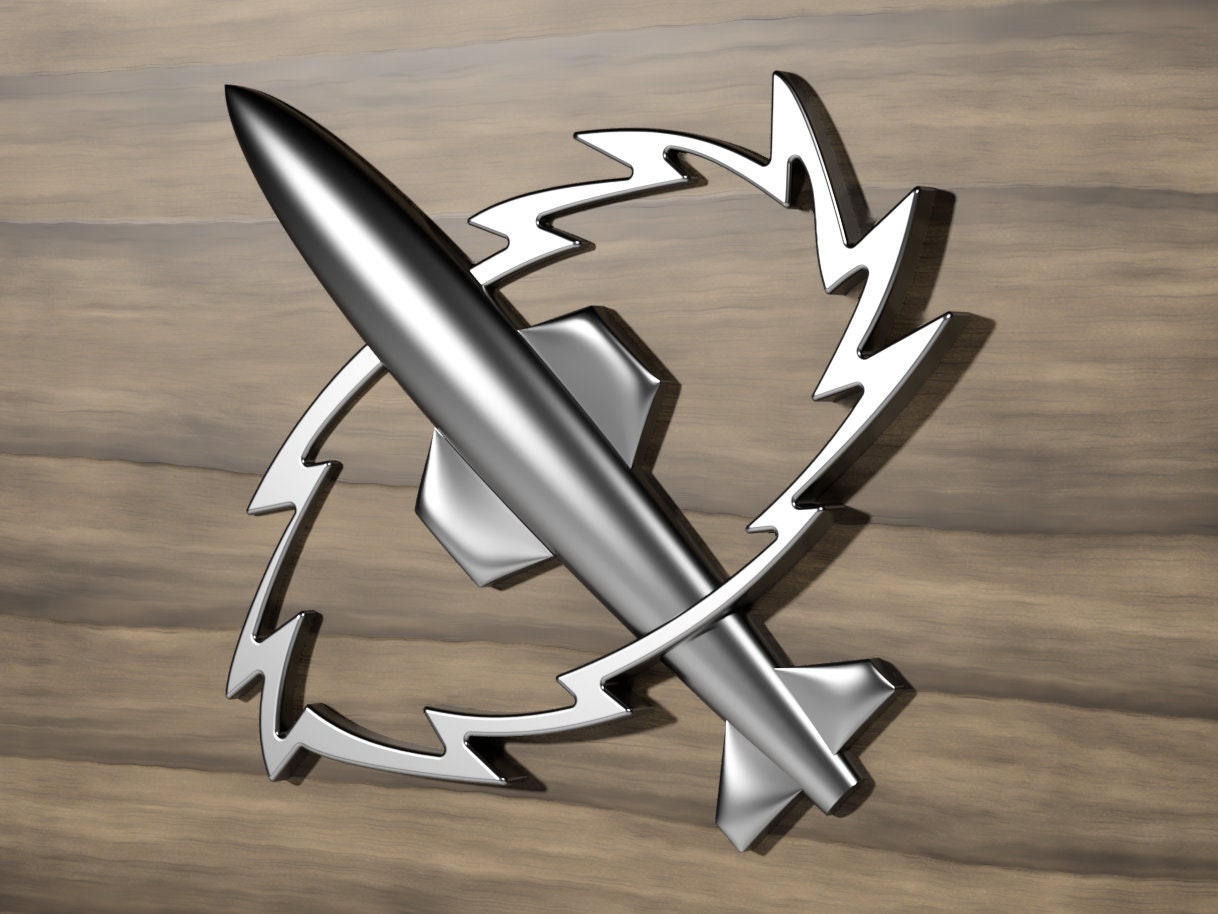 Navy Missile Technician (MT) Rating Badge stl file for CNC router