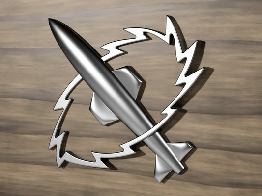 Navy Missile Technician (MT) Rating Badge stl file for CNC router