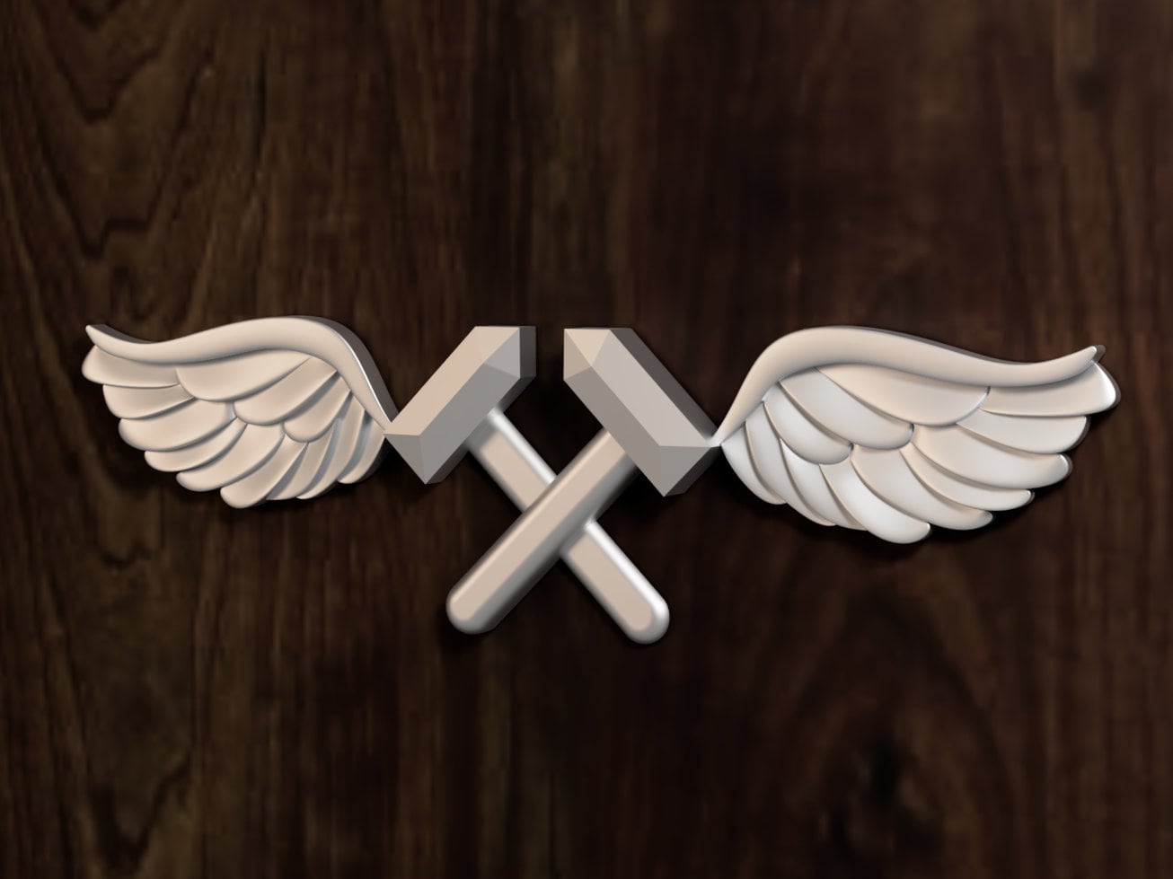 Navy Aviation structural mechanic (AM) Rating Badge 3D stl file for CNC router