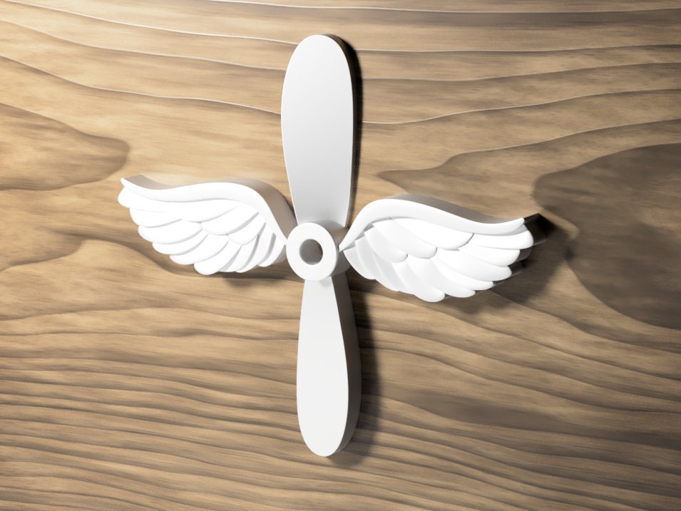 Navy Aviation Machinist's Mate (AD) Rating Badge 3D stl file for CNC router