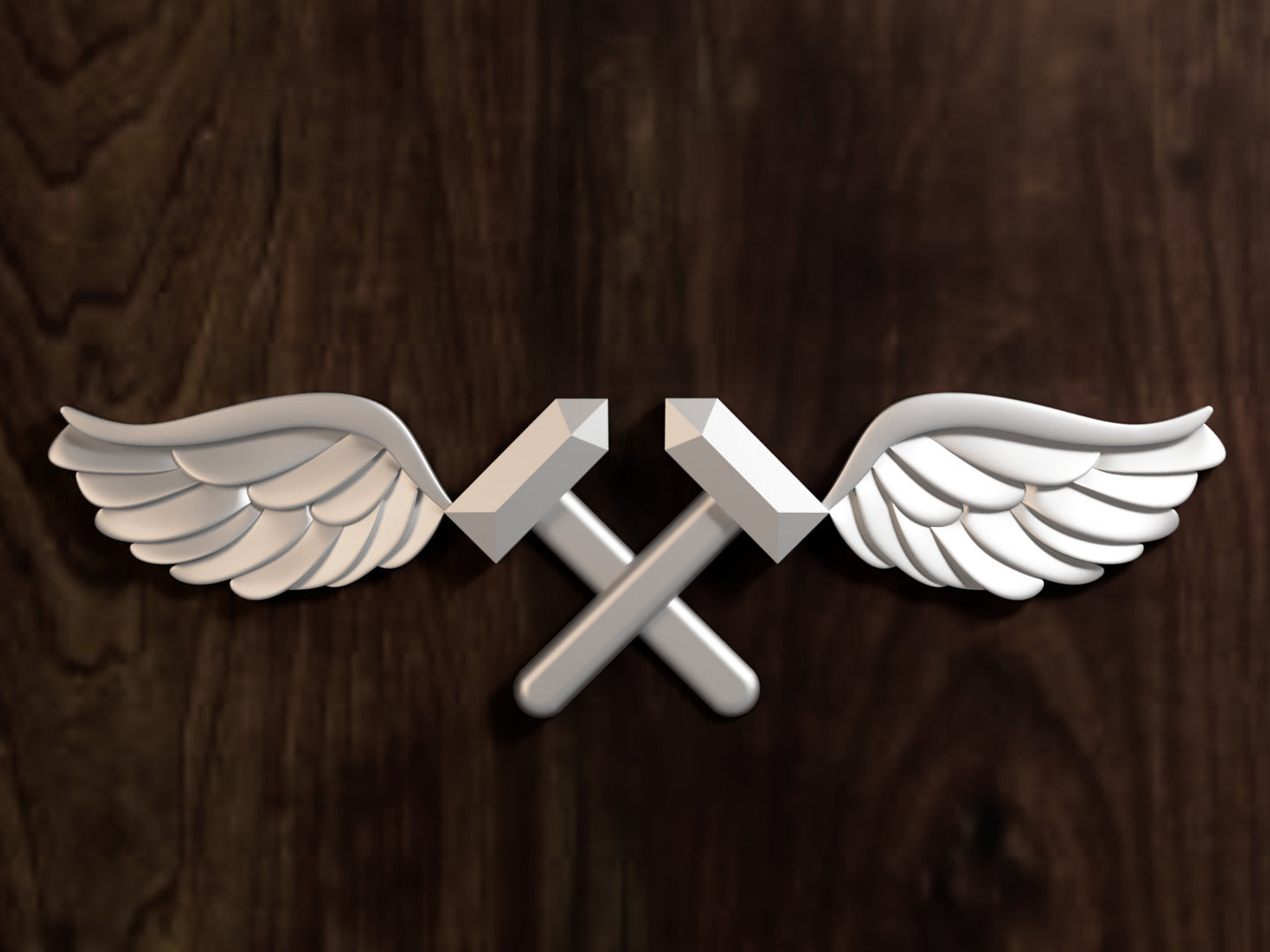 Navy Aviation structural mechanic (AM) Rating Badge 3D stl file for CNC router
