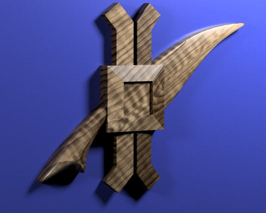 Navy Legalman (LN) Rating Badge stl file for CNC router