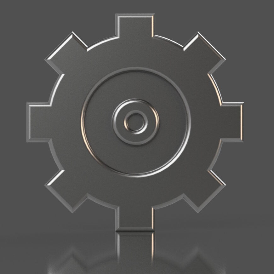 Navy Engineman (EN) Rating Badge 3D stl file for CNC router