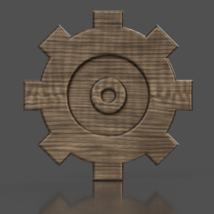 Navy Engineman (EN) Rating Badge 3D stl file for CNC router