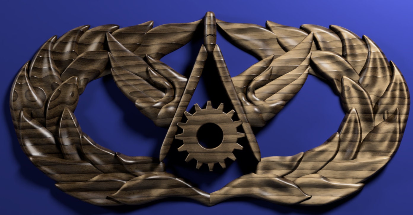 Air Force Civil Engineer Package 3D stl file for CNC router