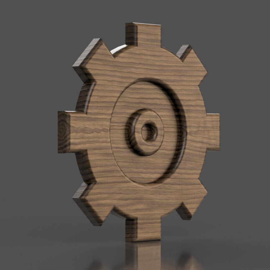 Navy Engineman (EN) Rating Badge 3D stl file for CNC router