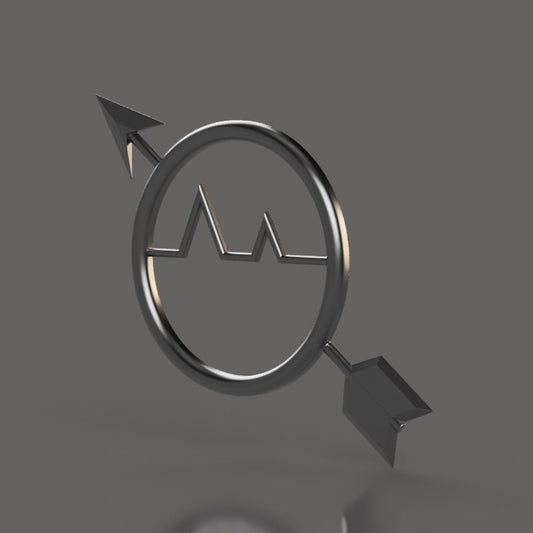Navy Operations Specialist (OS) Rating Badge stl file for CNC router