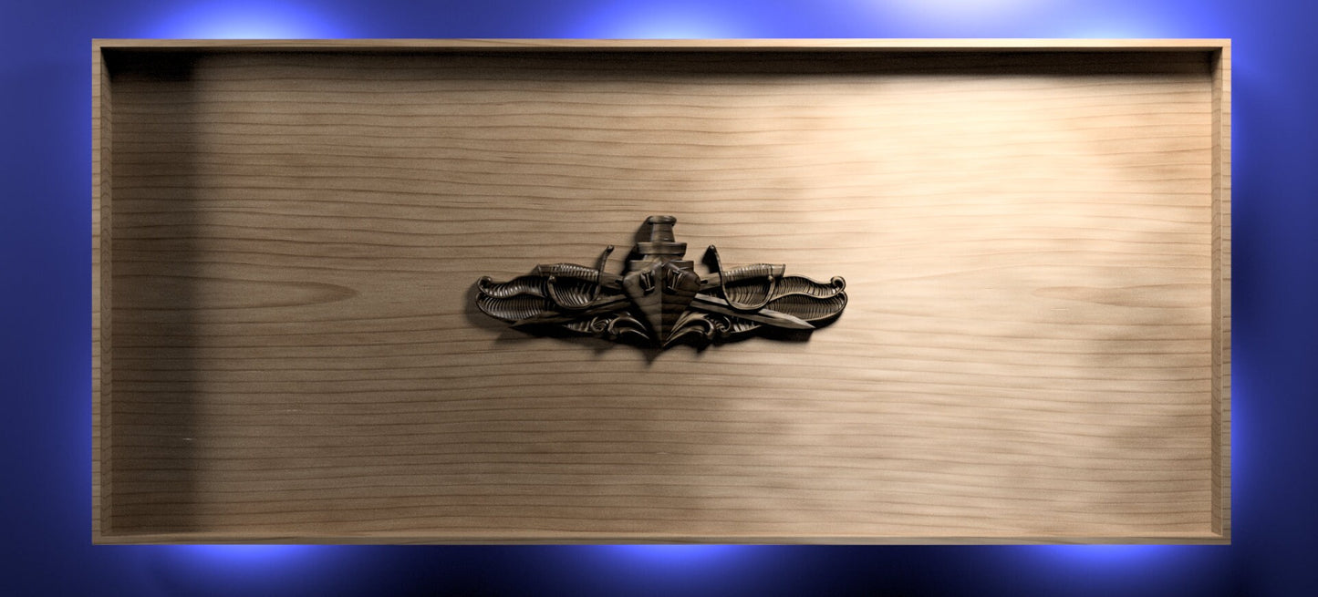 Navy Surface warfare Officer SWO Insignia 3D stl file for CNC router