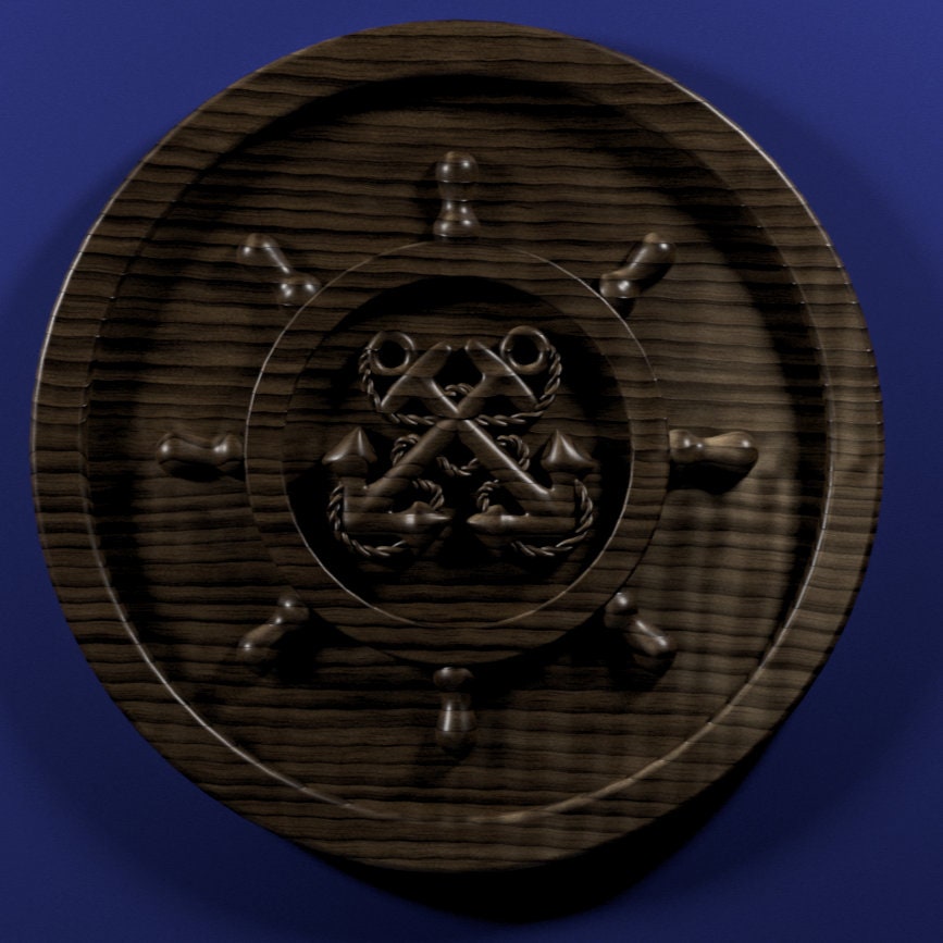 Navy Craftmaster Insignia 3D stl file for CNC router