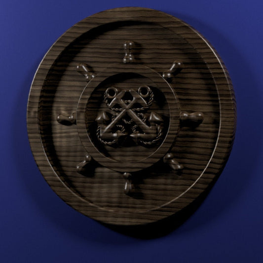 Navy Craftmaster Insignia 3D stl file for CNC router