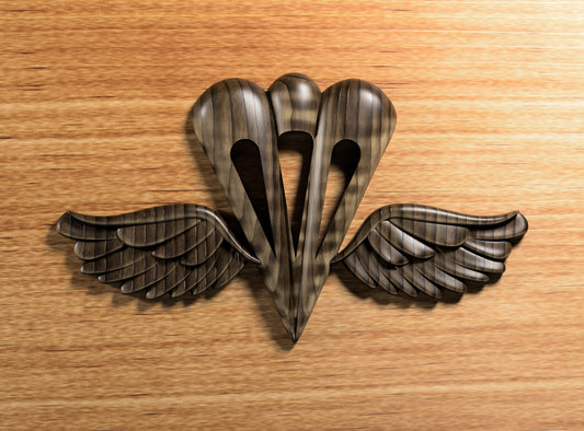 Navy Aircrew Survival Equipmentman (PR) Rating Badge 3D stl file for CNC router