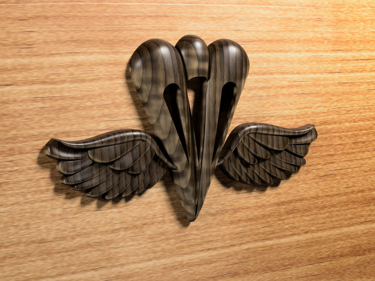 Navy Aircrew Survival Equipmentman (PR) Rating Badge 3D stl file for CNC router