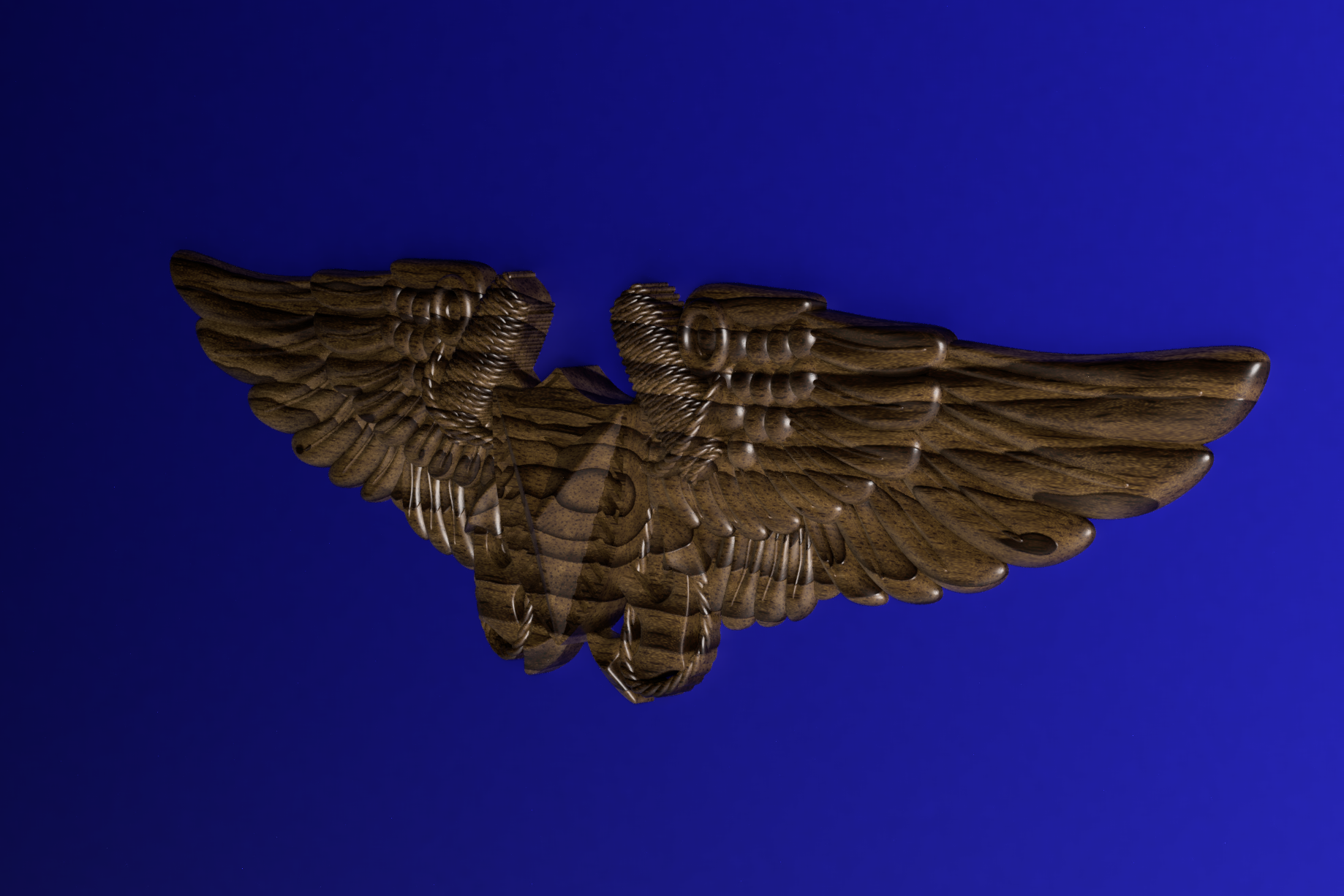 Navy Aerial Vehicle Operators wings 3D stl file for CNC router ...