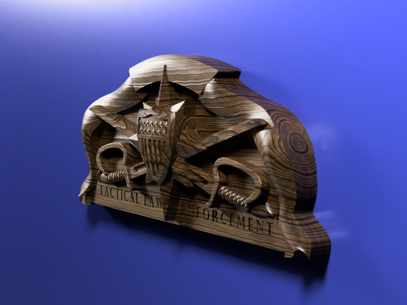 Coast Guard Tactical Law Enforcement insignia 3D stl file for CNC router