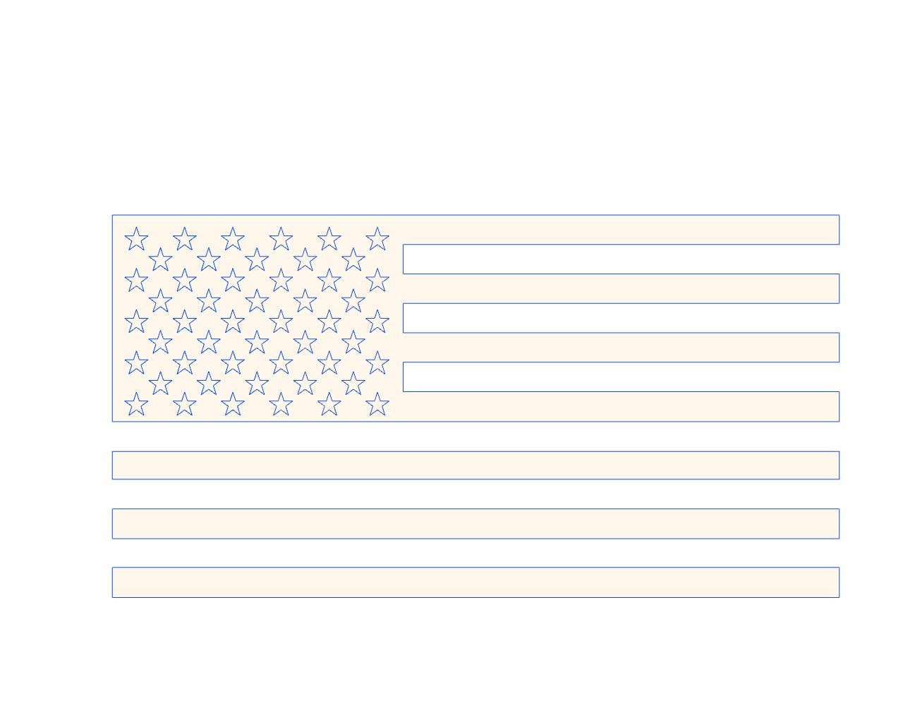 US Flag DXF file