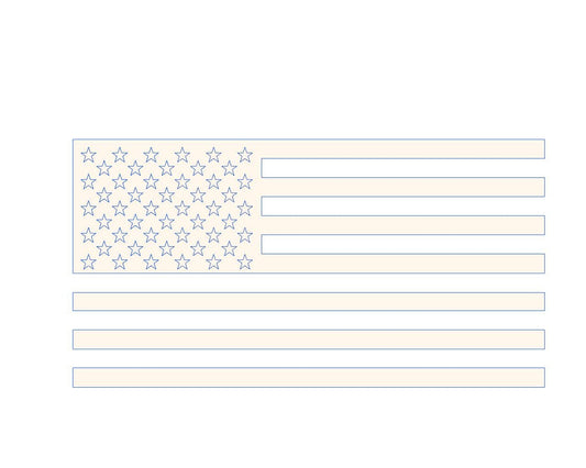 US Flag DXF file