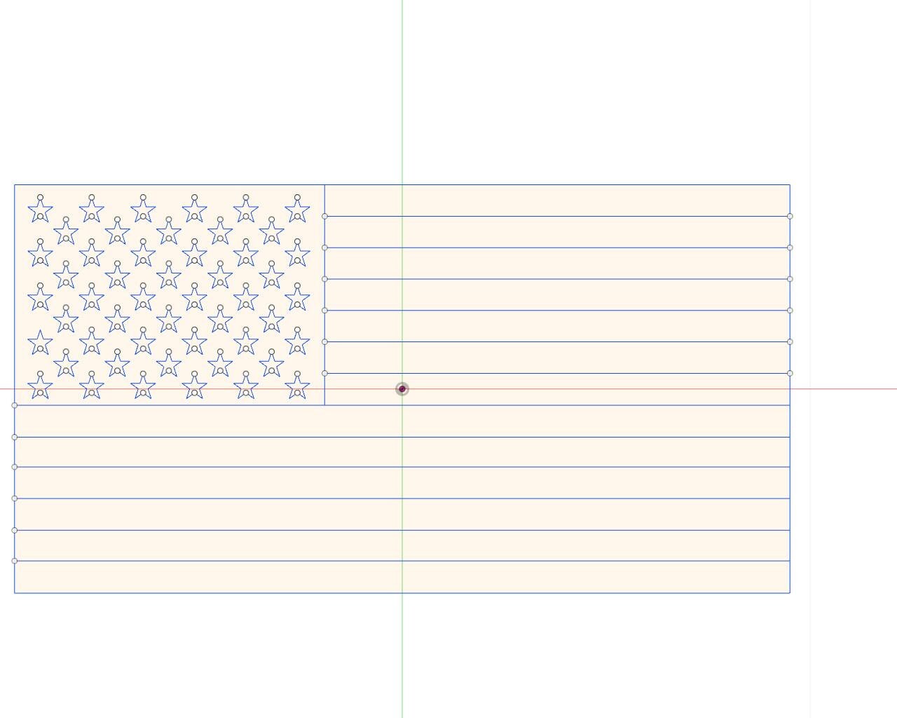 US Flag DXF file