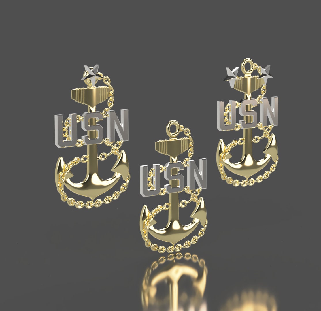 Navy Chief Petty Officer Insignia collection 3D stl file for CNC router