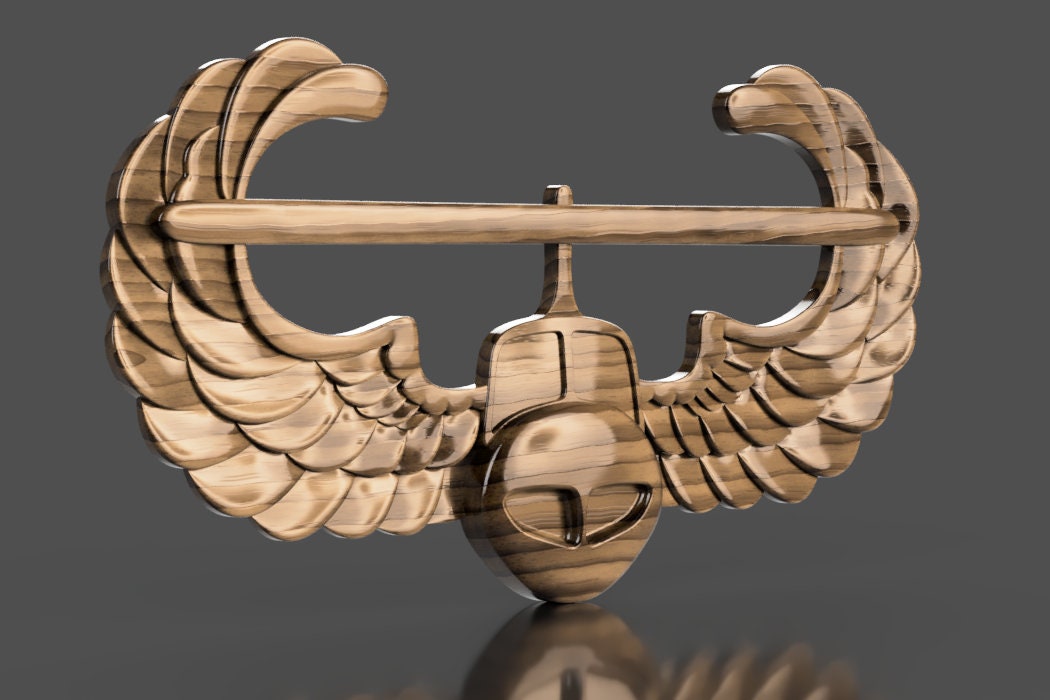 Army air assault 3D stl file for CNC router