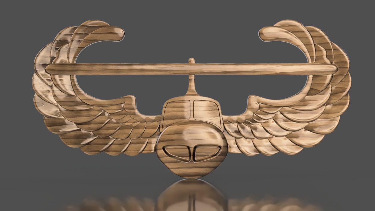 Army air assault 3D stl file for CNC router