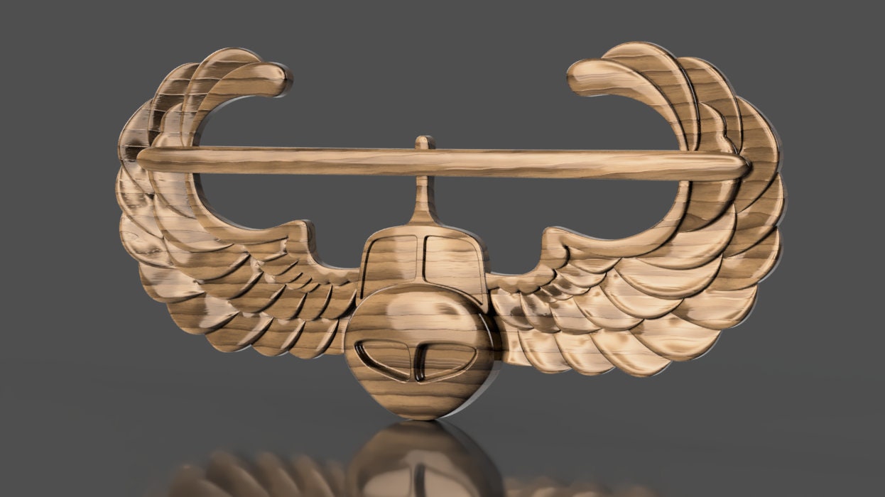 Army air assault 3D stl file for CNC router