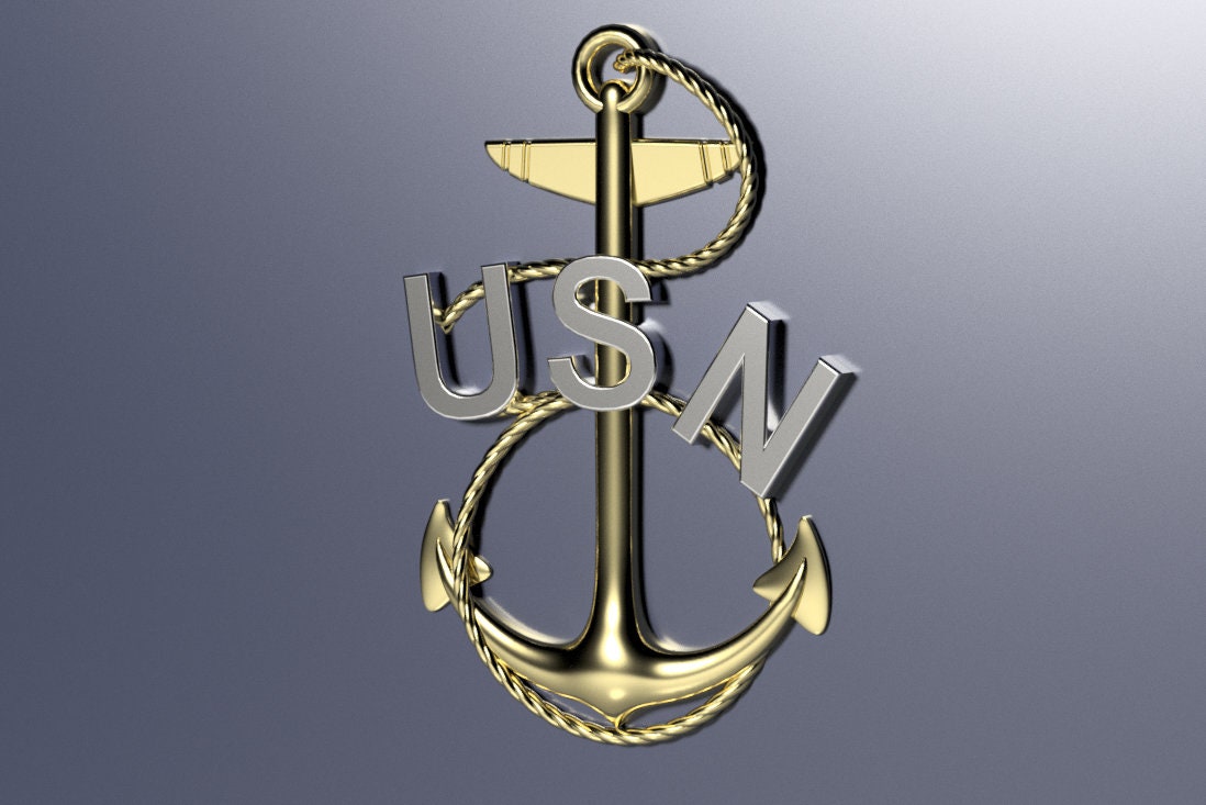 Navy Vintage Chief Petty Officer (CPO) insignia 3D stl file for CNC router