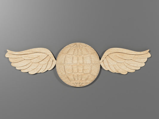 Navy Aviation Electrician's Mate (AE) Rating Badge 3D stl file for CNC router