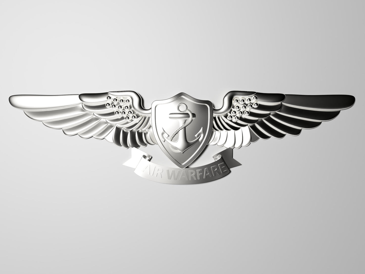 Navy Enlisted Aviation Warfare Specialist EAWS Insignia 3D stl file for CNC router